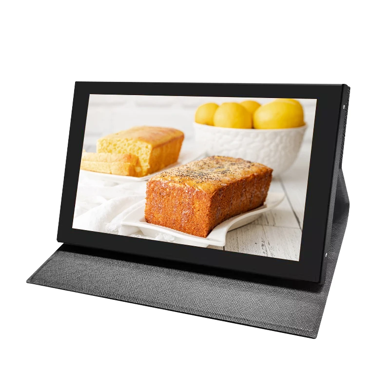 7인치 IPS LCD 미니 HDMI 호환 범용 터치스크린 윈도우 PC 디스플레이 게임 콘솔(라즈베리 파이용 홀더 포함)