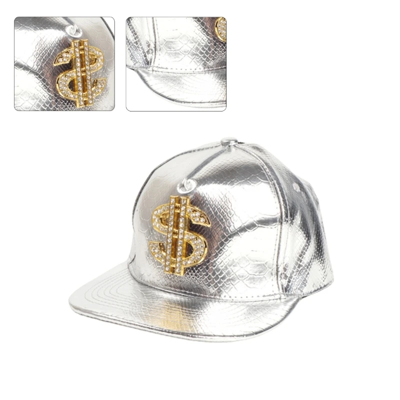 Dollar Badge Crocodiles Pattern Baseball Caps Adjustable Hat Y2k Hiphop Cycling Climbing Travel Hat for Boy Girls Unisex