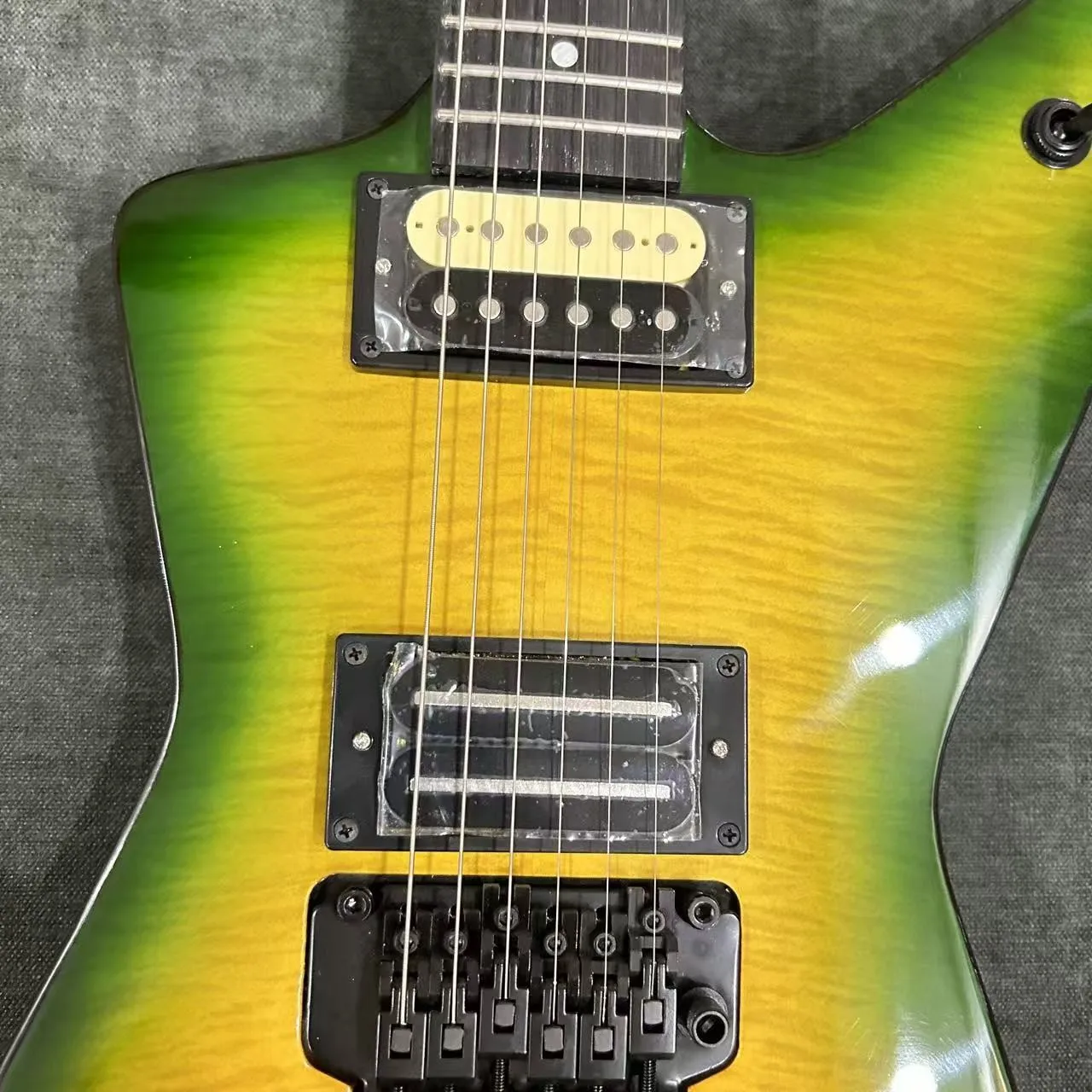 2026 Performance Custom Darrell Style Slime Guitar Flame Maple Top 22Fret  Guitar