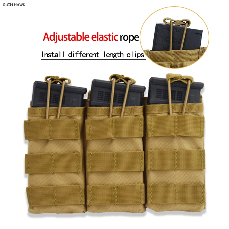 

Tactical Vest Molle Accessories Bag AK M4 Open Top Molle Magazine Pouch Rifle Single / Double /triple Ammo Bag Shell Holder