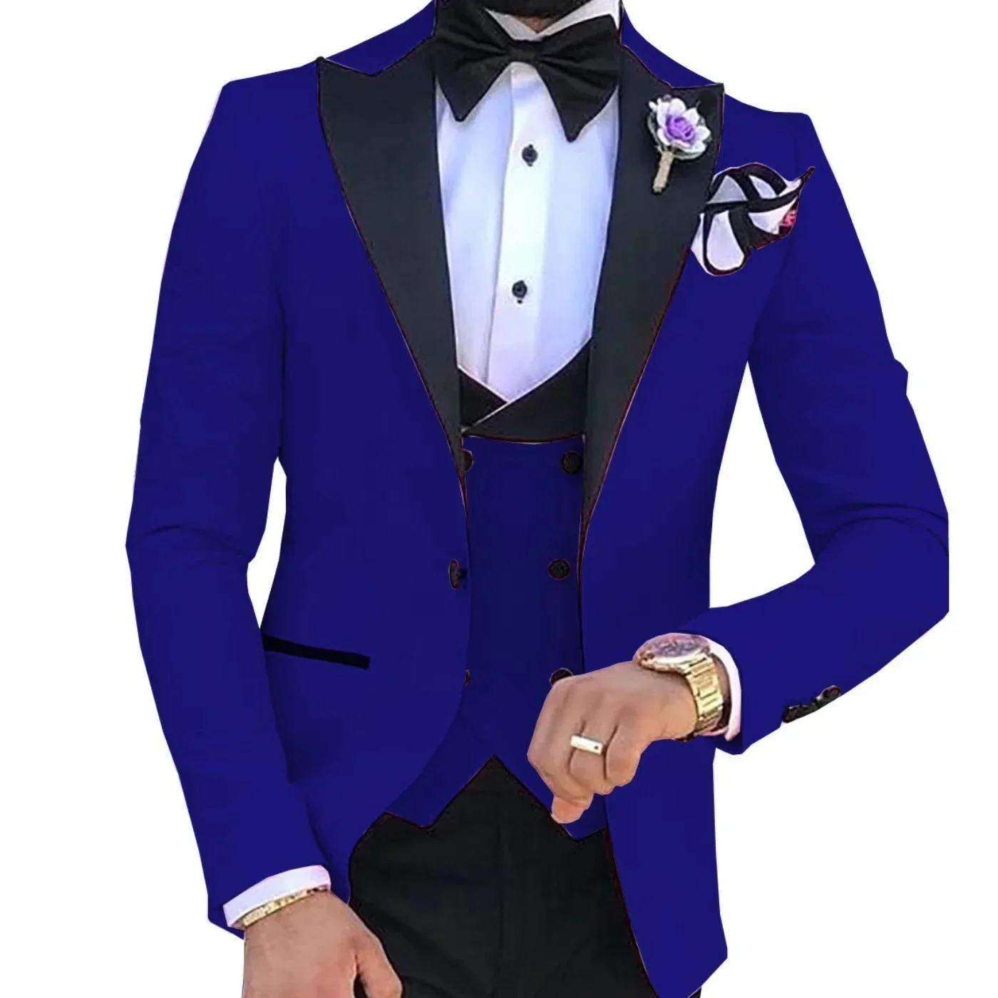 Men Suits High Quality 2024 Peak Lapel One Button Groom\'s Wedding Suit Sets Of Clothes For Men Evening Dress Performance