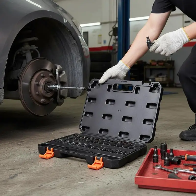

Star Bit Socket and Female Torx Driver Tool Kit 31-Piece T8-T70 E4-E24 For Vehicle Maintenance Mechanical Repair Engine Service S2 Alloy Steel Cr-V Steel 1/4" 3/8" 1/2" Drives Adapter Storage Case