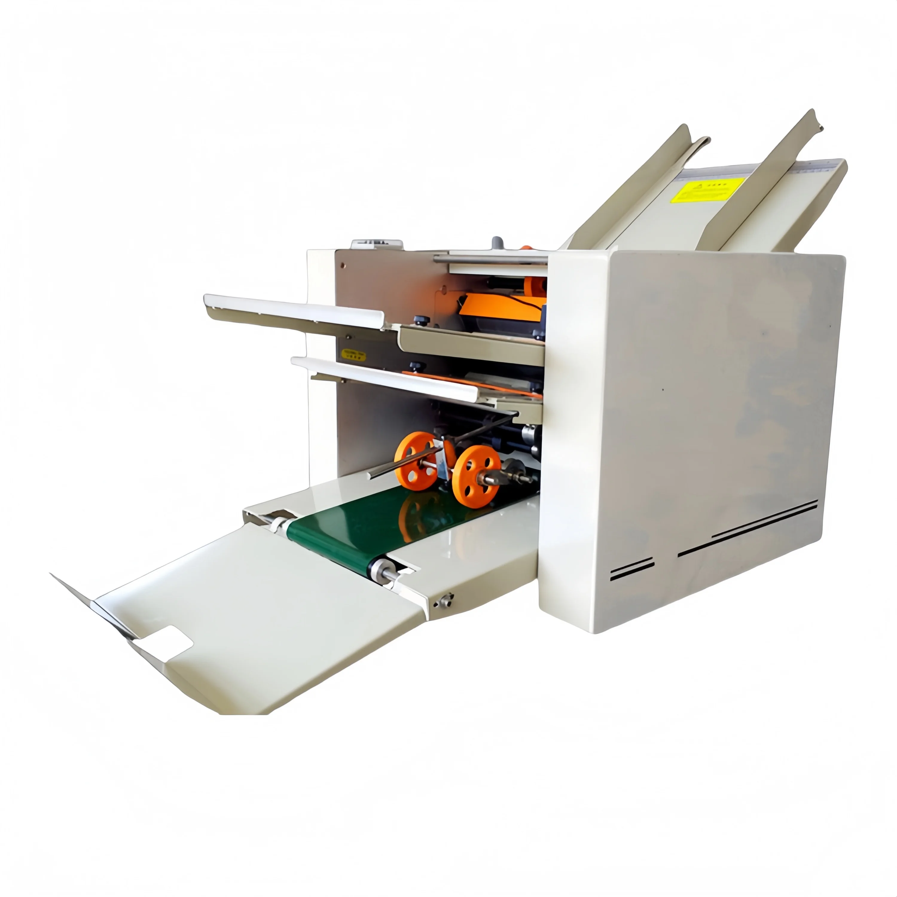 Automatic High Speed Desktop Electric Paper Sheet Folder Leaflet Folder Making Book Booklet Brochure Maker Paper Folding Machine view 5
