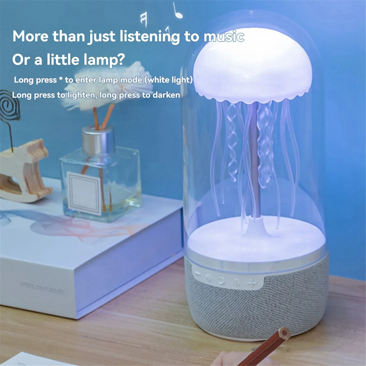 

Bluetooth speaker Jellyfish Lamp Bluetooth Speaker Colorful Portable HiFi Stereo with 3D