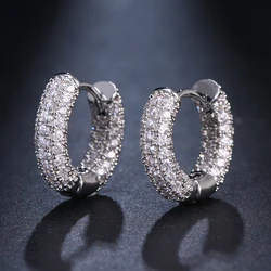 Emmaya Hot Sale Elegant Zirconia Earring Three Colors Choice Female Fascinating Dress-Up Fashion Banquet Classic Style Jewelry