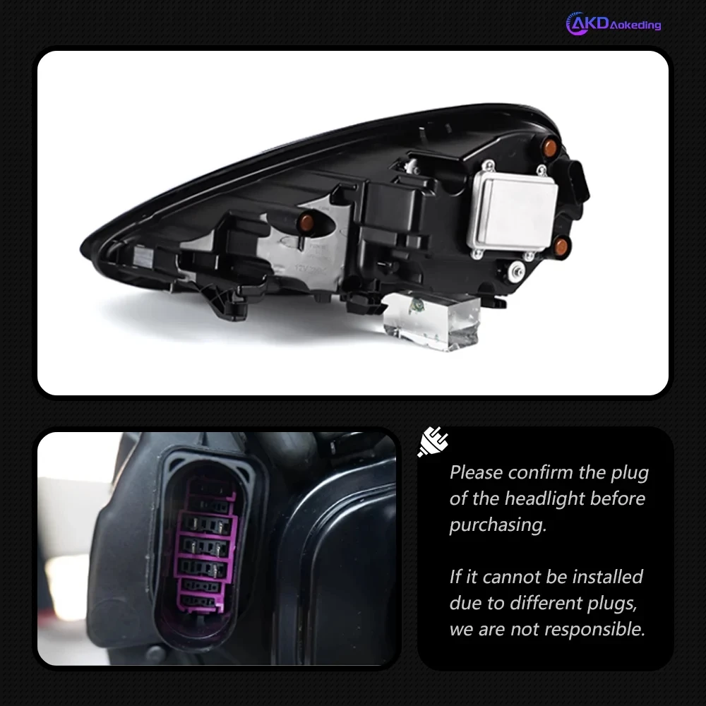 

AKD Car Styling for Porsche Panamera 970 Headlights 2010-2016 971 LED Headlight Projector Lens DRL Head Lamp Auto Accessories