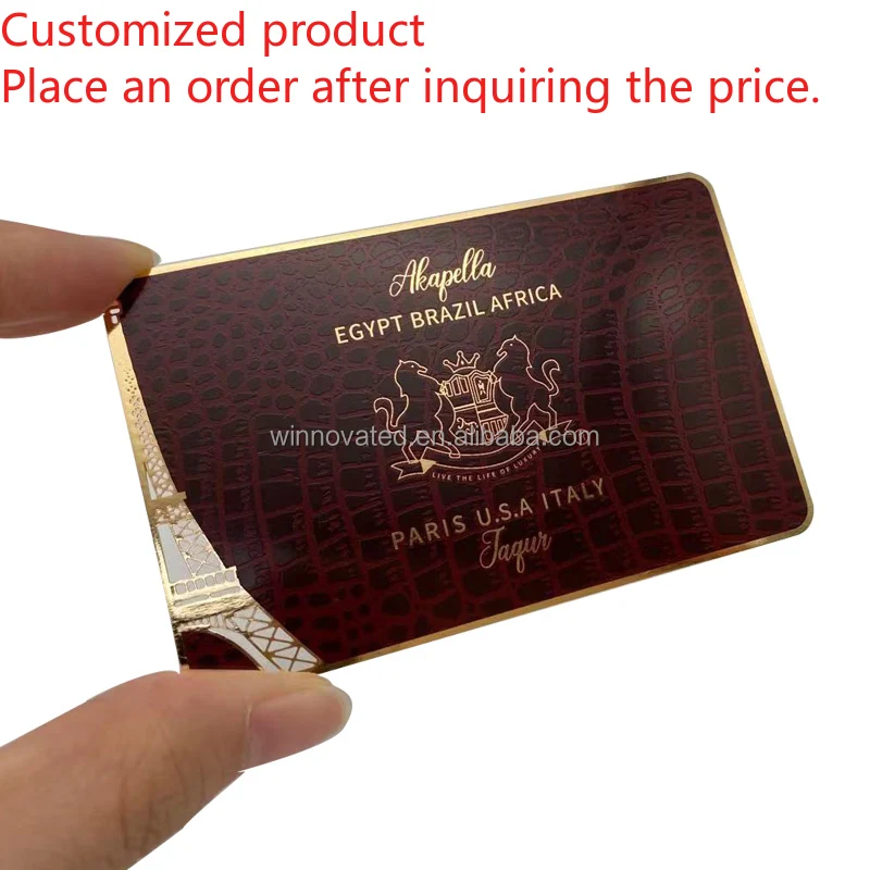 

Customized product Loyalty Luxury Custom Metal Business Cards With Logo