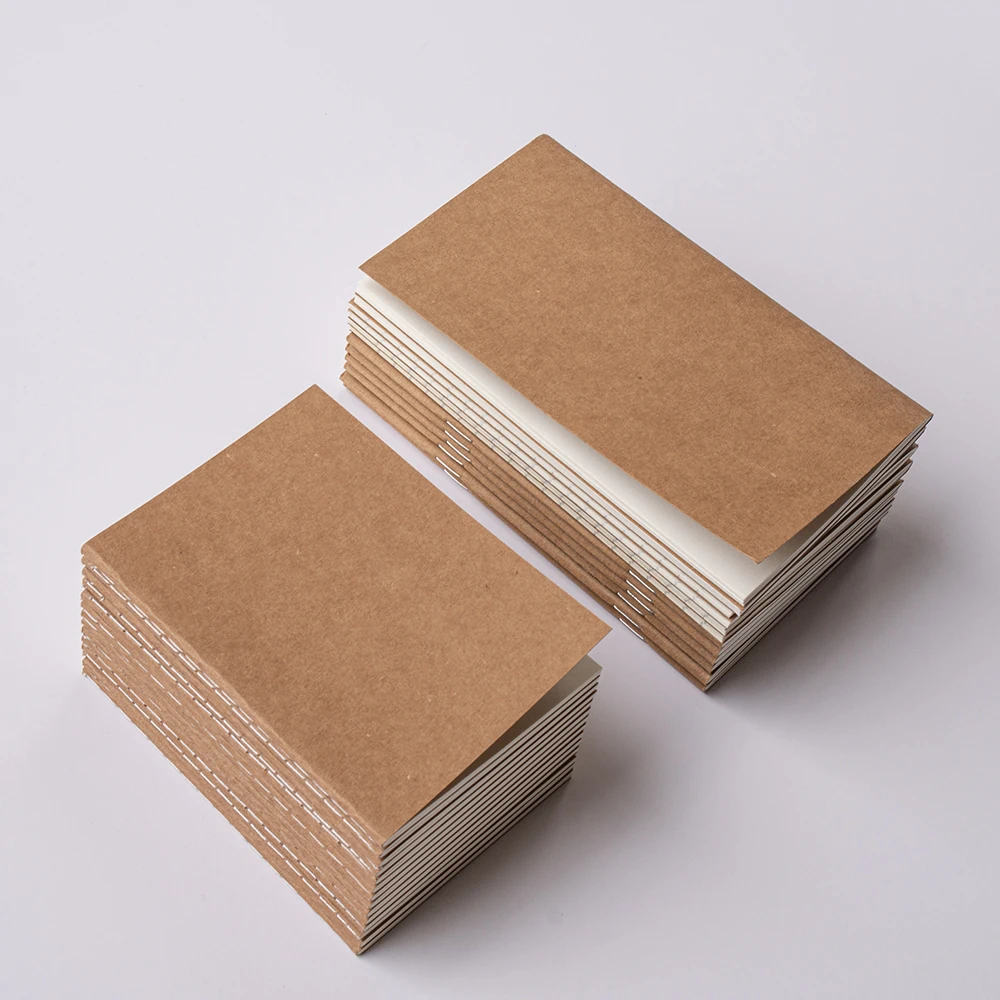 3-teilige Nachfüllteile im A5-Standardformat für das Reise-Notizbuch – tragbarer Reisepassstil, jeweils 32 Blatt (64 Seiten). – Detail 7