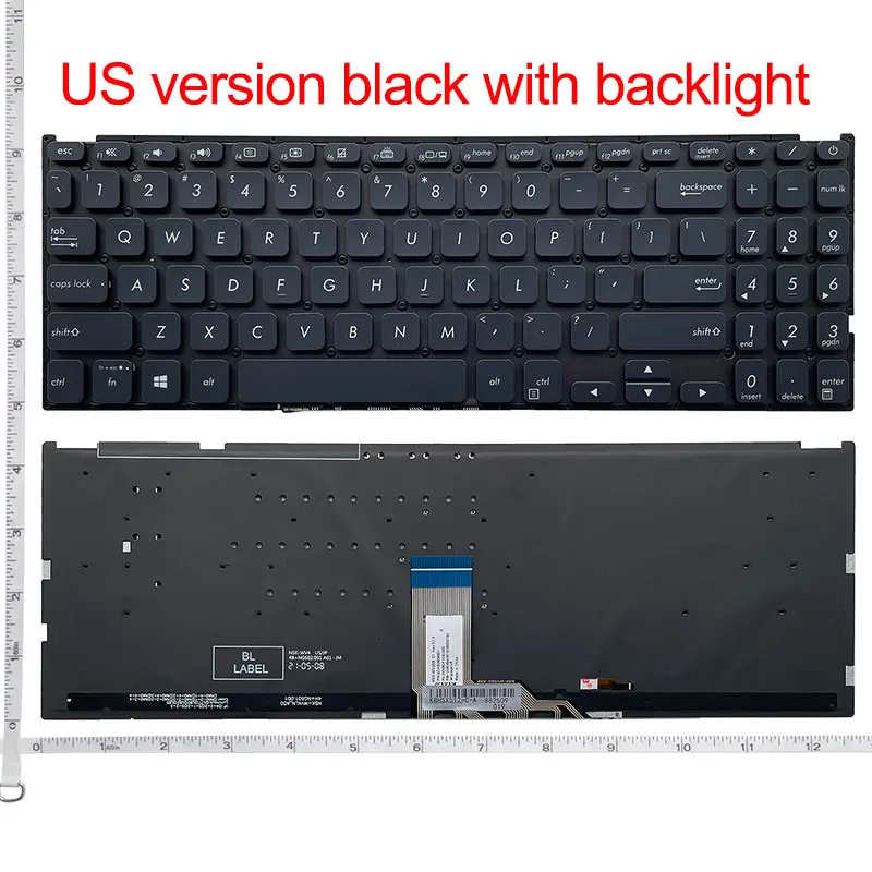 RU/US Laptop Keyboard for ASUS V5000F X512 X512D X512DA X512F X512FA X512U X512UA X512UB F512DA F512UA M5050D Y5100U