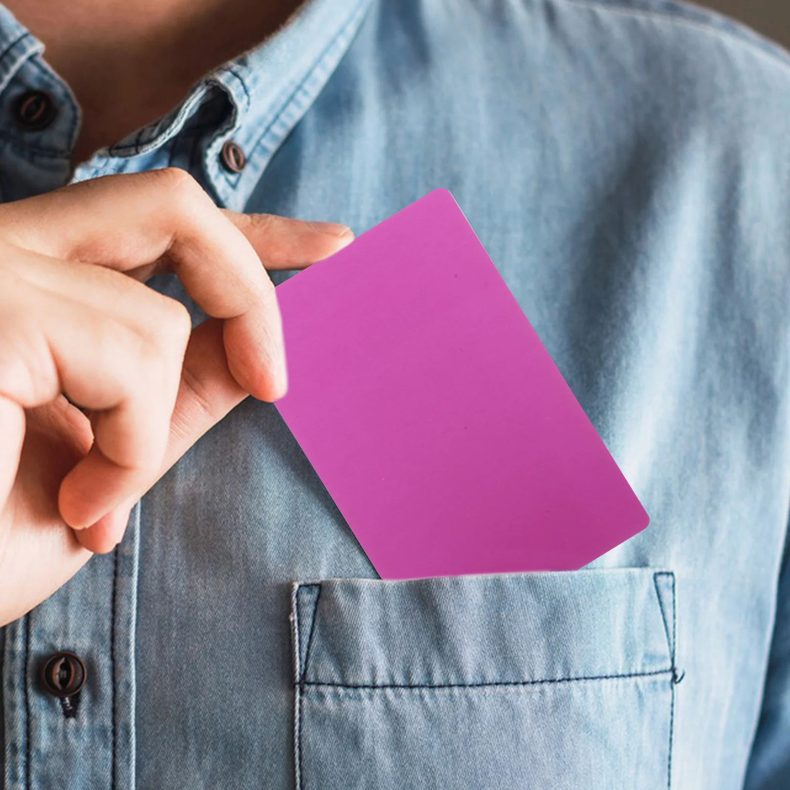 15 peças espaços em branco de cartão de visita de metal 0.5mm alumínio fino imprimível para gravura transferência de calor diy cartões de nome de sublimação em branco