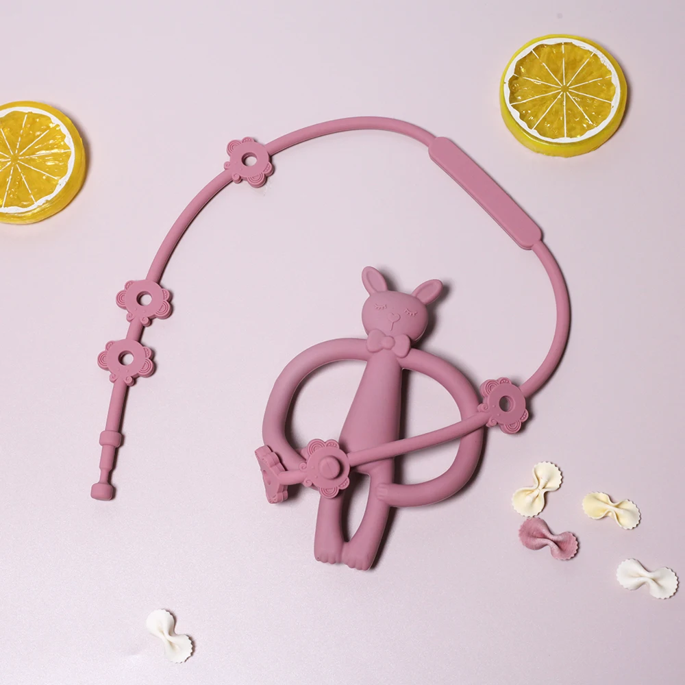 Baby Pacifier Chain with Safety Straps Silicone Holder Stroller & Highchair Accessory Drinking Cup Holder Strap for Pram