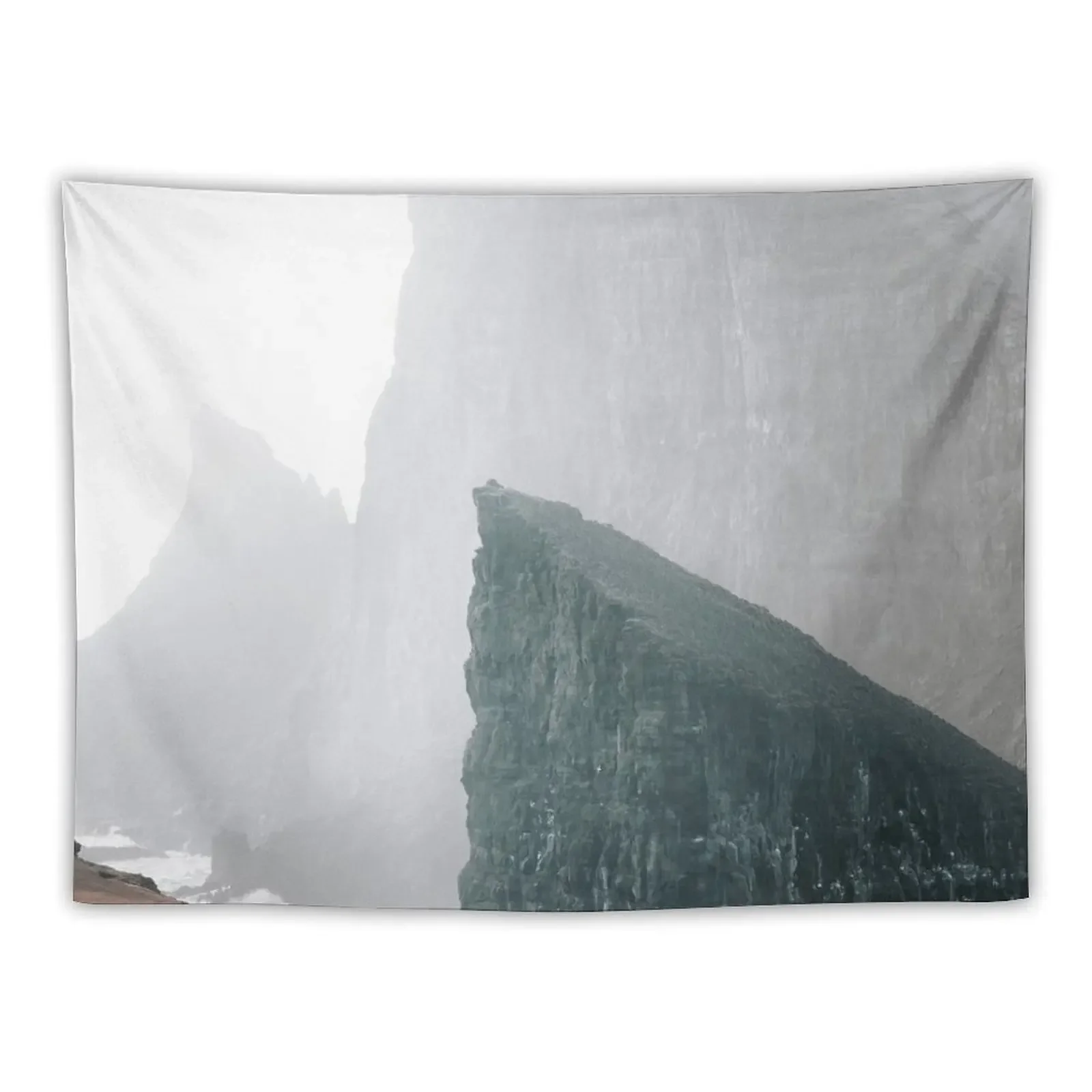 Dramatic Cliffs of Drangarnik and Tindhólmur Faroe Island Tapestry Bedroom Decoration Home Decorating Tapestry