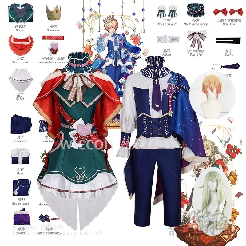 

WL Showtime Tenma Tsukasa Nene Kusanagi Cosplay Costume Game Pjsk Cloak Performance Suit Wigs Props Halloween Outfits Customized