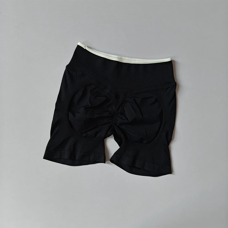 Gym-Shorts für Damen, Fitness-Sport-Biker-Shorts mit hohem Bund, Lauf- und Yoga-Shorts, Workout-Shorts mit Scrunch-Butt-Effekt, nahtlose Workout-Tights – Detail 35