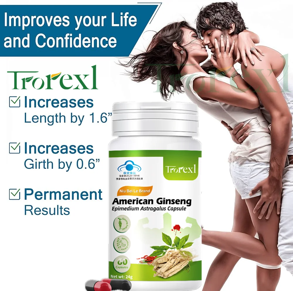 مكمل صحة الكلى مع مستخلص الجينسنغ Astragalus Epimedium القدرة على التحمل ومحرك أعلى، اختراق أفضل أكثر إرضاءً