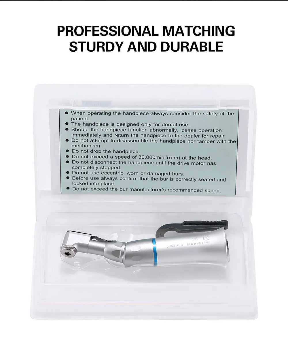 AZDENT Dental Niedrigdrehzahl-Handstück Gerades Handstück Winkelstück Passend für E-Typ Luftmotoren Zahnmedizinisches Instrument – Detail 27