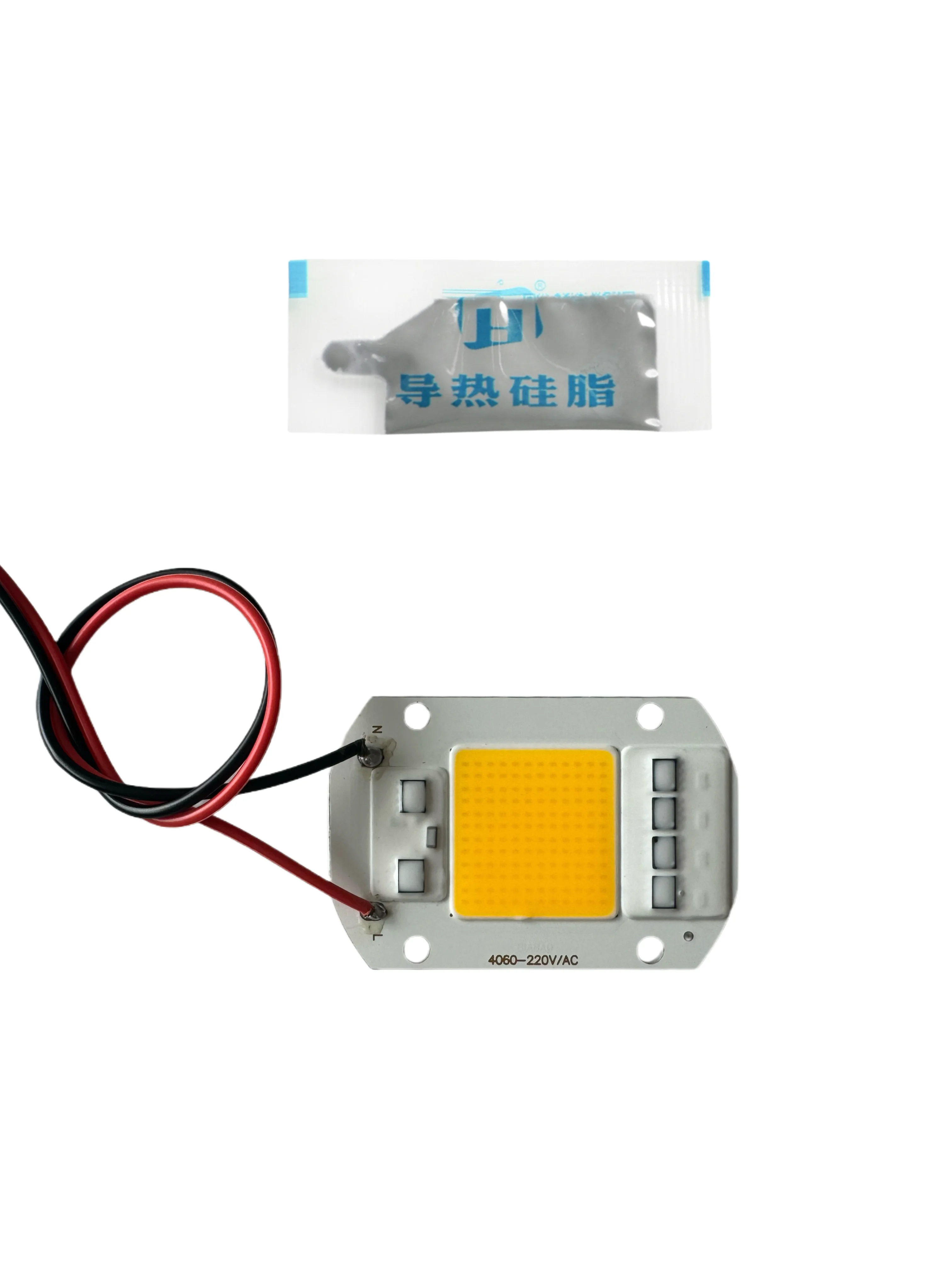 LED COB SMD 50W 55W AC 220V White Red Blue Green Yellow Pink 380NM Smart IC High Power Driver IC Beads Lamp Chip For Flood Light