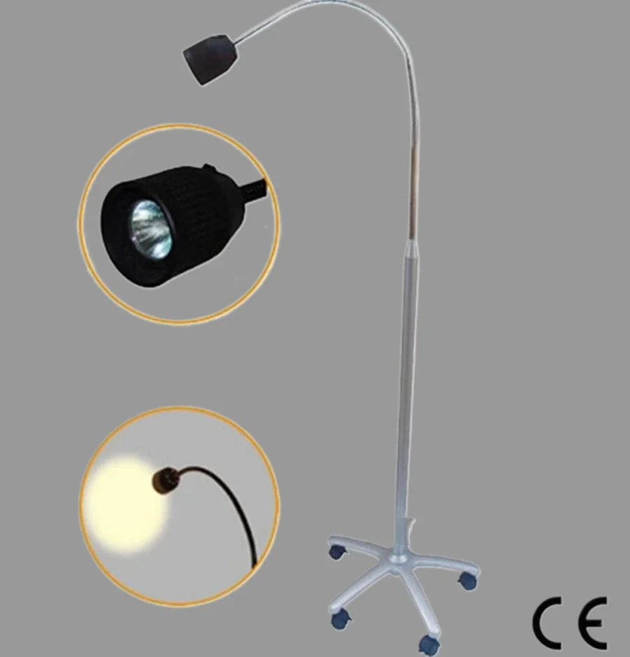 

JD1500 35W Floorstanding LED Shadowless Medical Exam Lamp Halogen Light fast ship