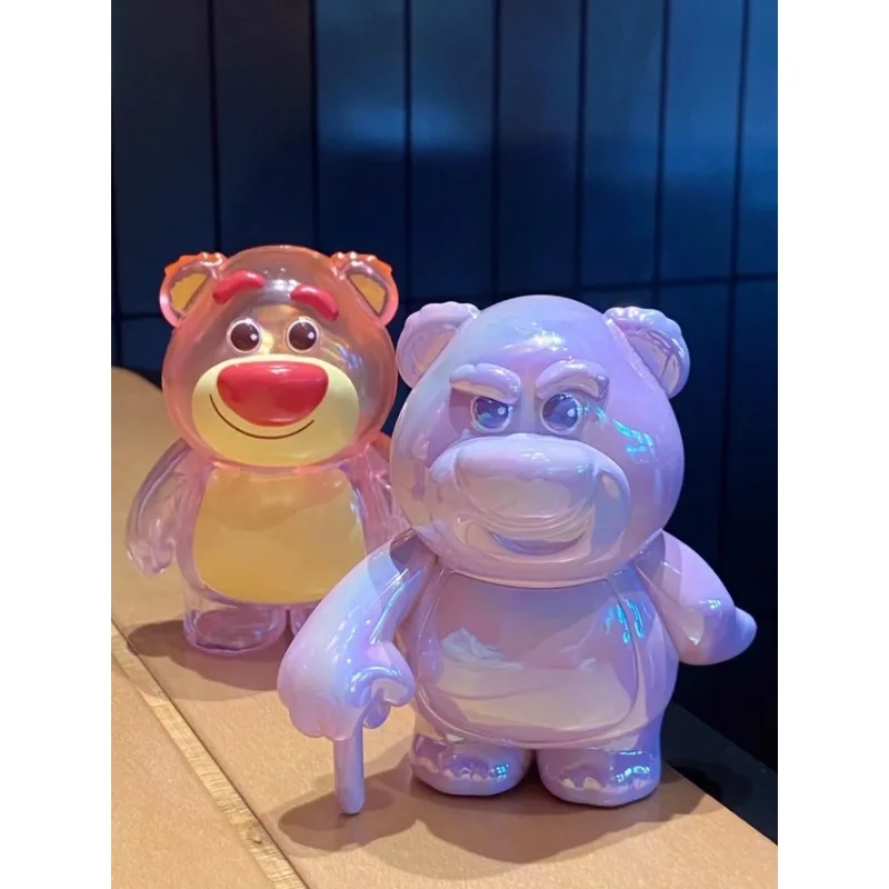 MINISO Disney-figura de oso de fresa versátil, caja ciega Lotso, Toy Story, Lotso, figura de Anime, decoración misteriosa, lindo juguete de regalo