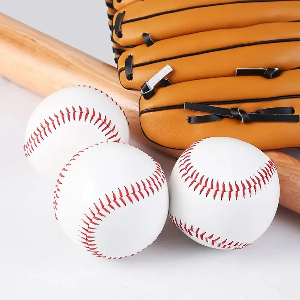 1Pcs Solid Foam Bouncy Ball Sports Baseball PVC Rubber Inner Handmade Baseball Soft Hard Outdoor Training Baseball