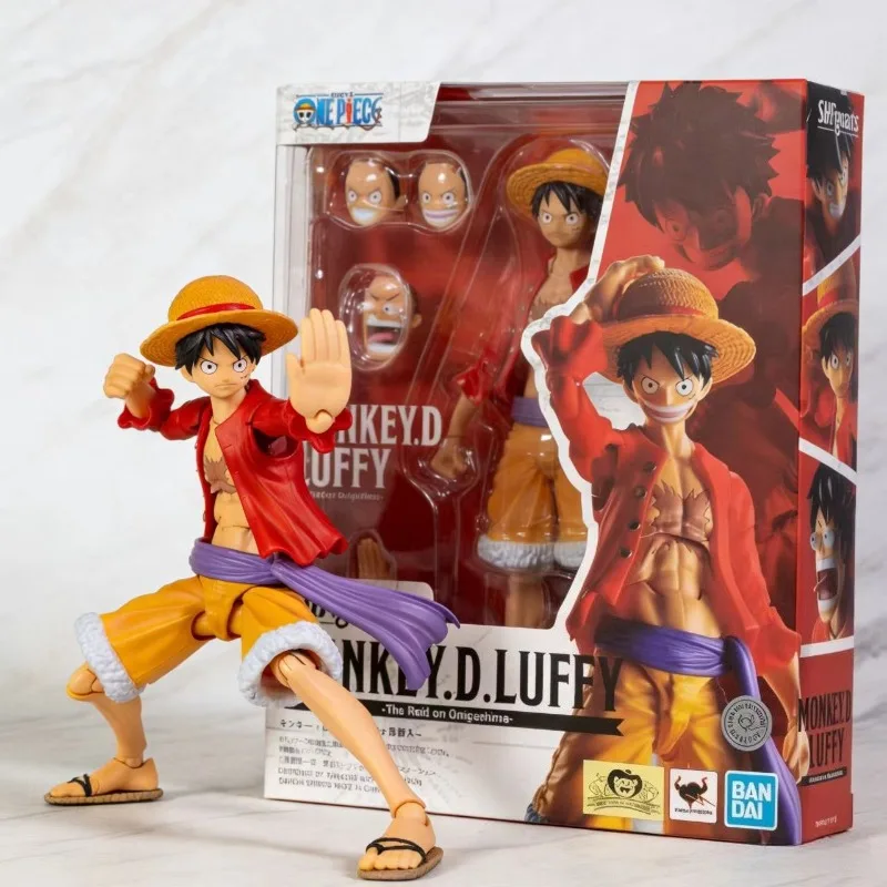 

Bandai SHF One Piece Monkey D. Luffy Raid on Onigashima Articulated Action Figure, In Stock, Collectible Gift for Boys