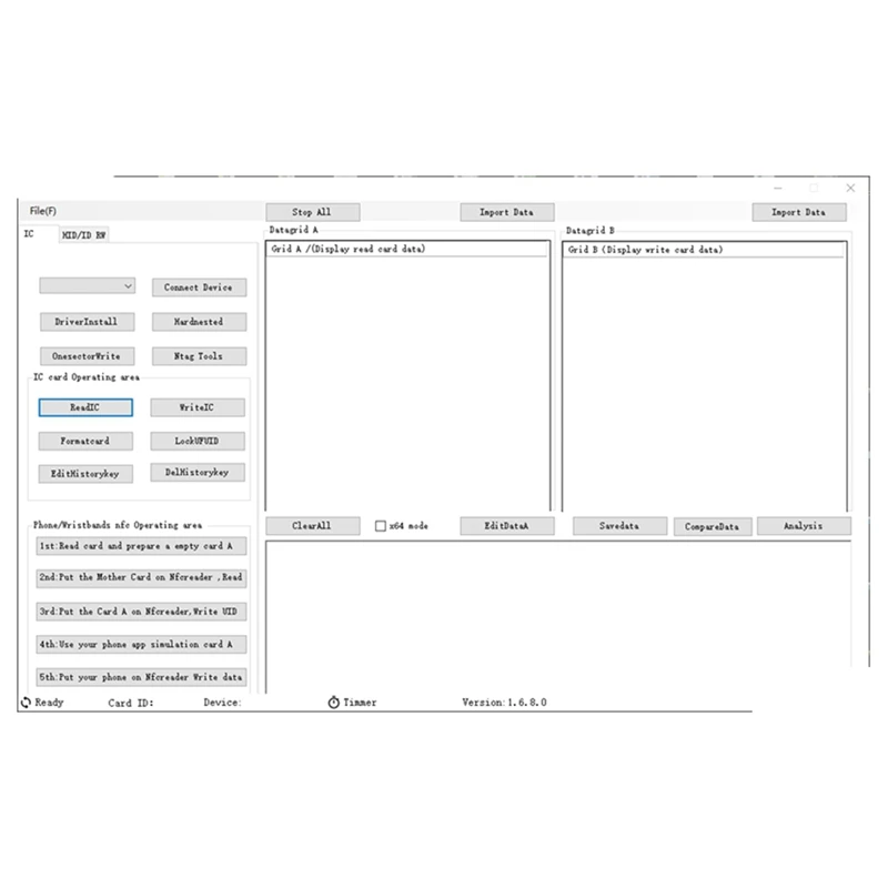 Modulo wirter per lettore di schede IC UID UID GEN2 RFID PN532 PCR532 da 13,56 Mhz tipo C con software