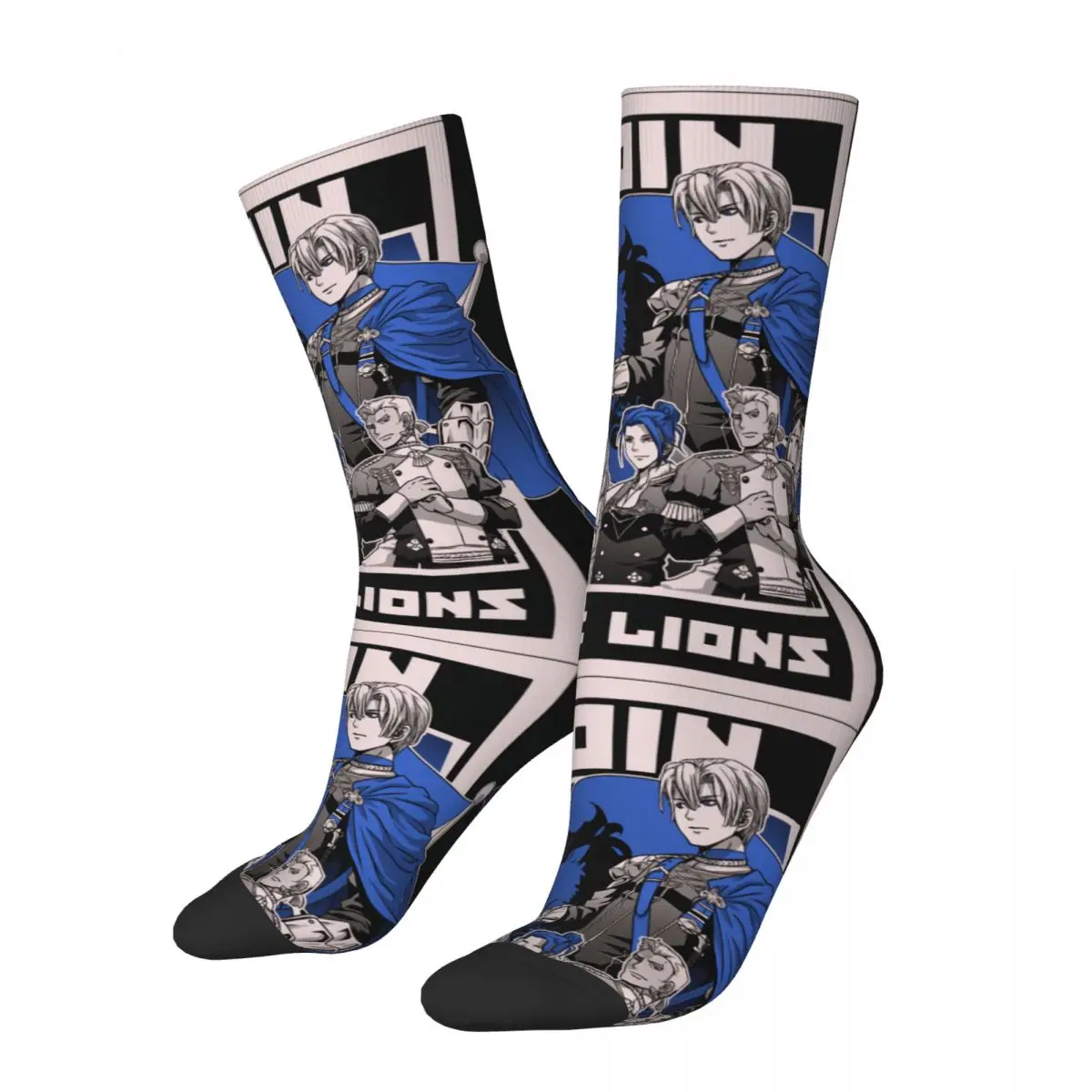 Hip Hop Vintage Join Blue Lions Crazy Men's compression Socks Unisex Fire Emblem Game Harajuku Seamless Novelty Happy Crew Sock