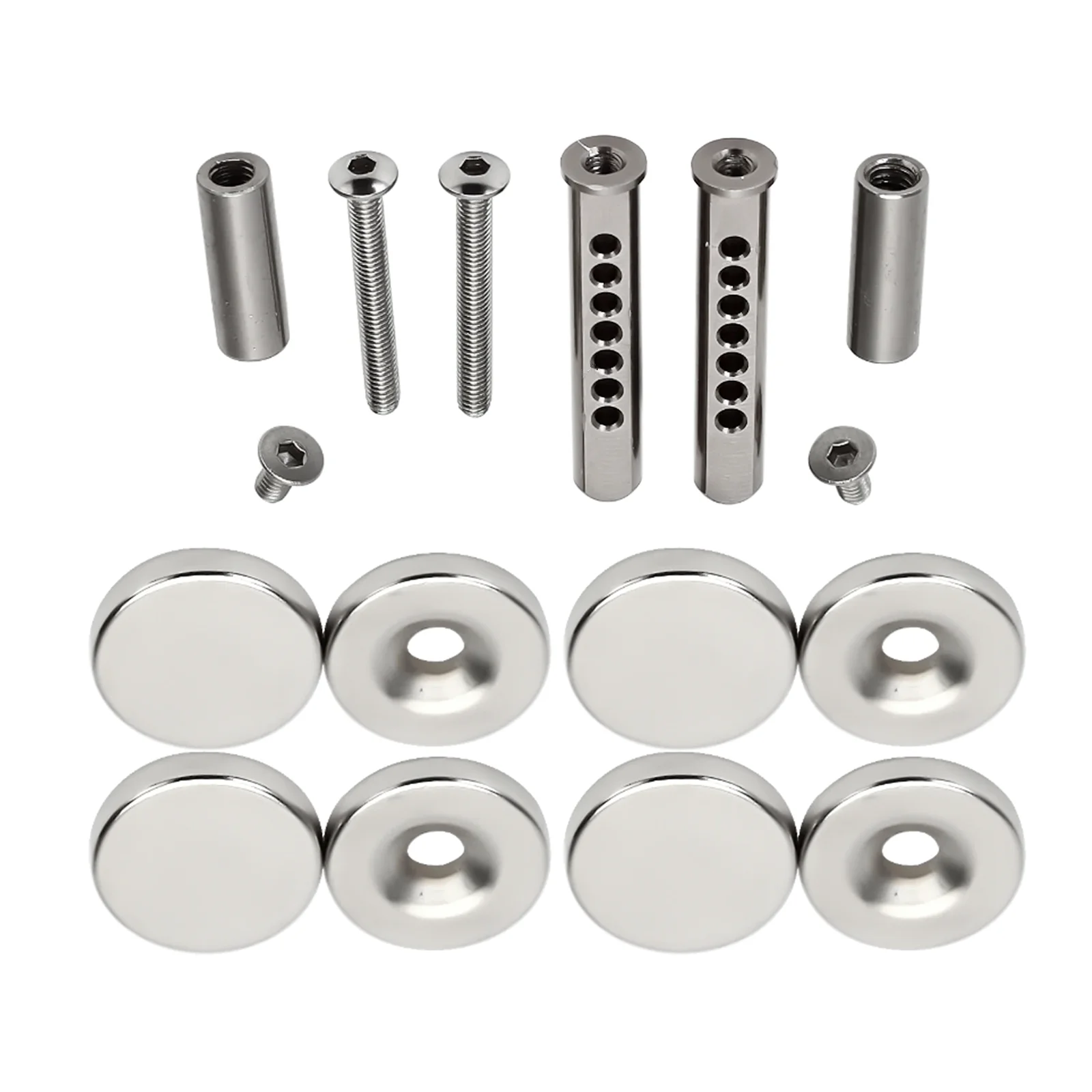 RCXAZ Metal Body Shell Post Mount with Magnet for 1/10 RC Crawler Car Axial SCX10 90046 Upgrade Parts