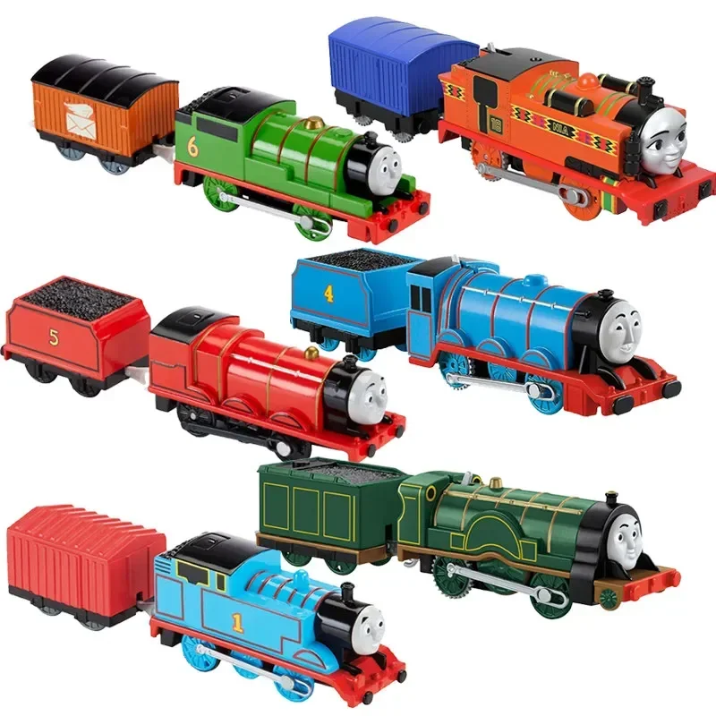 Original Thomas and Friends Electric Train Toys for Boys Track Master Series Diecast Percy YONG BAO Selty Diesel Children Gift