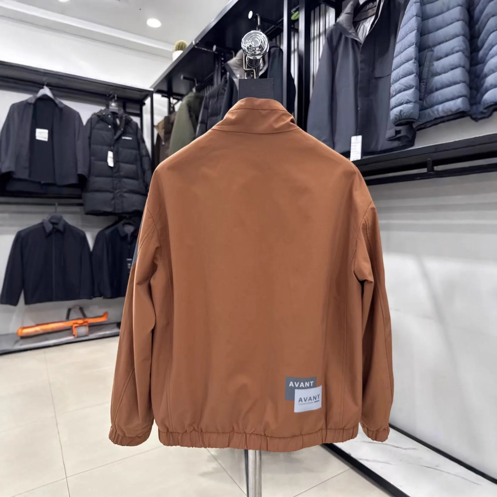 

Мужская мода Spor Sle с воротником-стойкой и принтом букв, повседневная длина, универсальная мужская мода из Китая, осень 2021, колл...