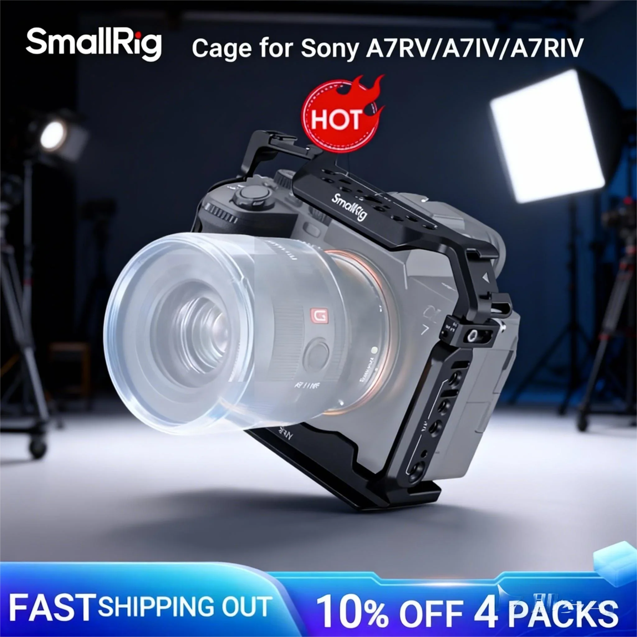 

SmallRig A7m4 A7 IV Full DSLR Camera Cage for Sony Alpha a7iv A7 IV / Alpha 7S III Advanced Cage Kit L-Bracket Baseplate -3667B