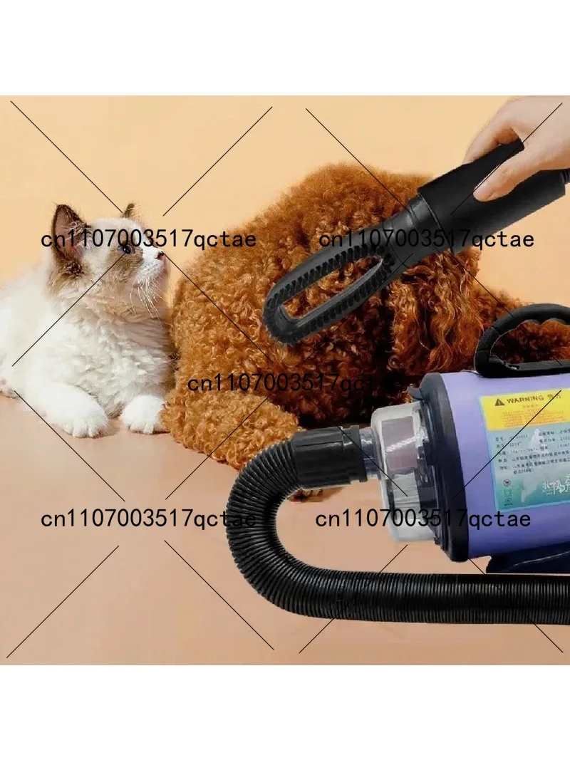 Pet Hair Dryer Blower Brush, High Power 3 in 1 Comb Suction Grooming Tool, Fast Drying Styling for Dogs Cats