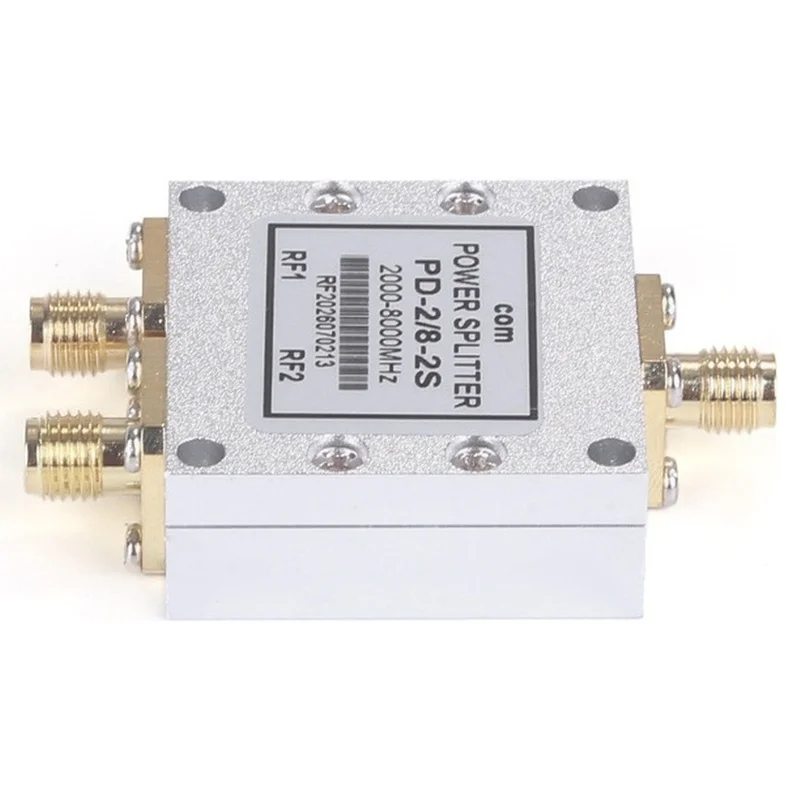 DT15 Одноканальный двухканальный делитель мощности SMA, микрополосковый сплиттер 2000-8000 МГц, двухканальный комбайнер для 2G/3G/4G/5G/WiFi.
