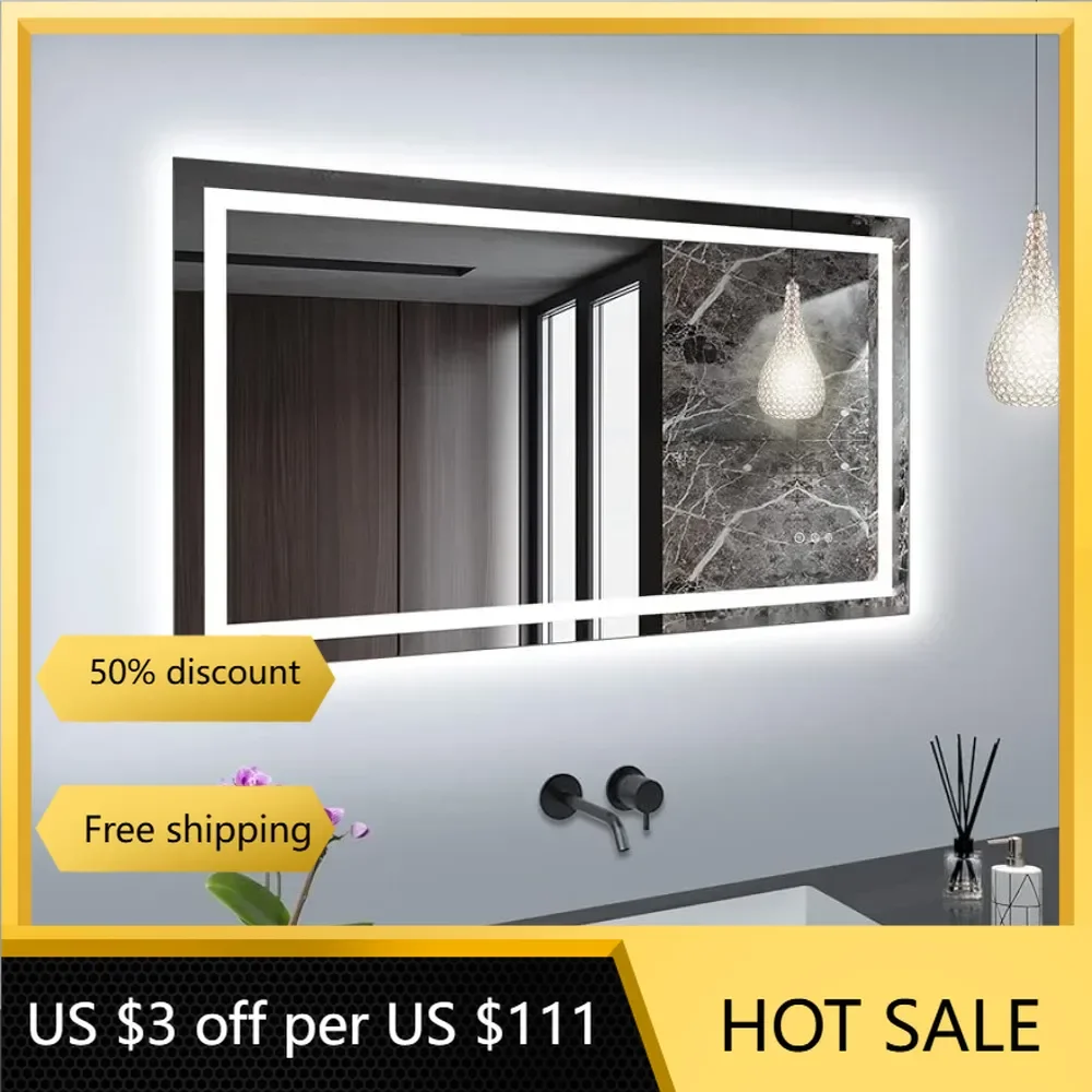 Anti-Fog Shatter-Proof Bathroom Mirrors Bathroom for Wall 40 