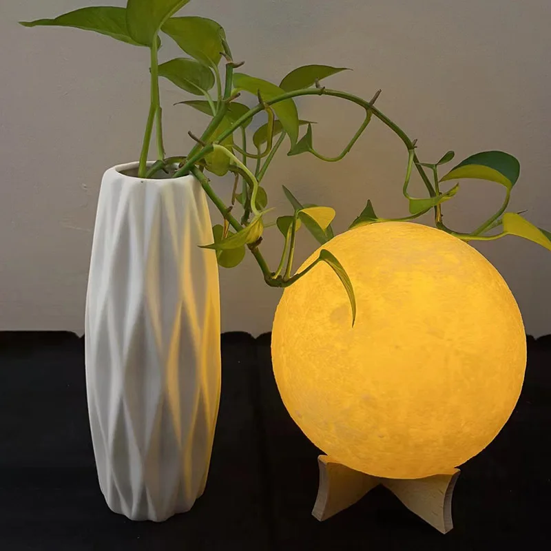 

Creative Planet Desk Lamp Bedroom Bedside Touch Induction Night Lamp Dormitory Atmosphere Gift Moon Lamp