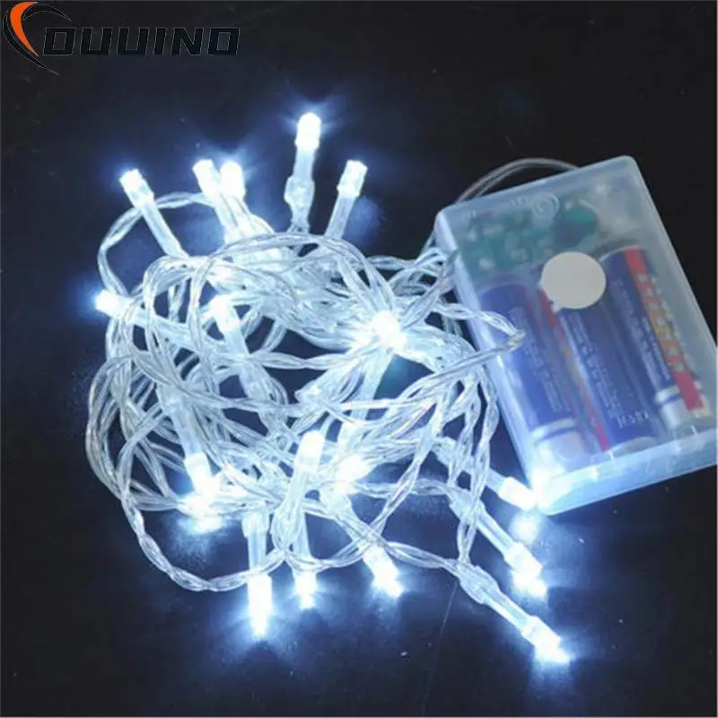 10/20/40/80 AA Bateria USB Operado Luzes LED Cordas para Xmas Garland Festa Decoração de Casamento Natal Flasher Fada