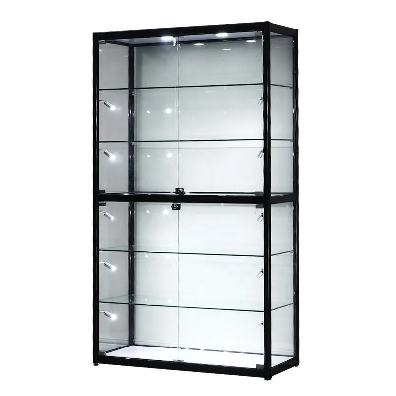 

2025customized.Boutique Display Cabinet Shop Cheap Lockable Display Showcase with LED Light