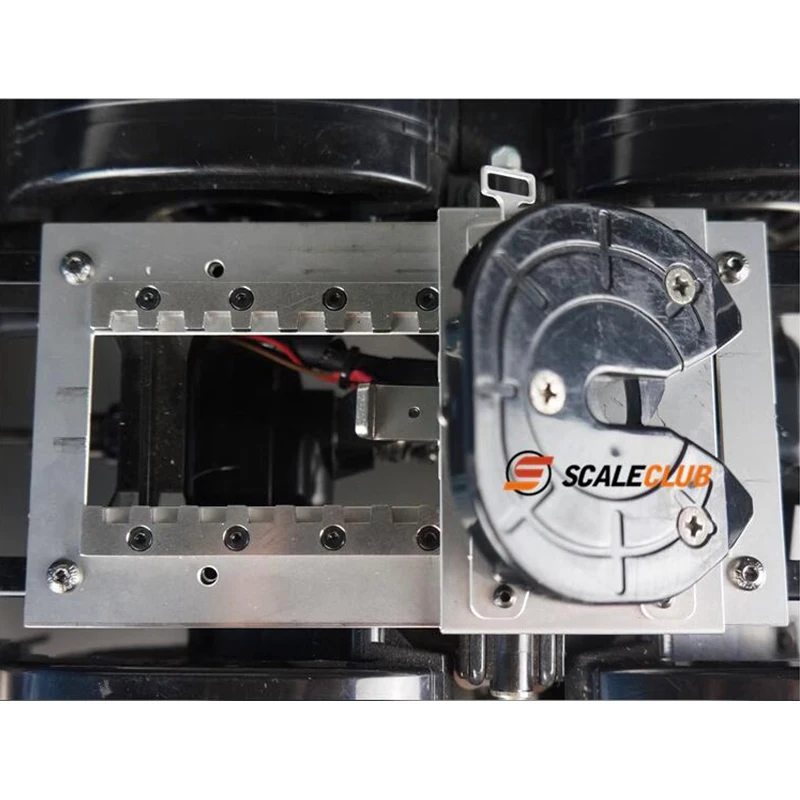 スケールクラブモデルタミヤ用 1:14 トラクターヘッドアップグレード可動研削ディスクベース金属研削ディスク