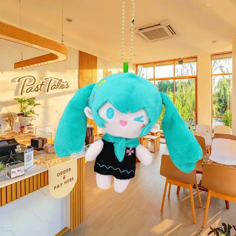 Niedlich für Hatsune Miku Plüsch-Schlüsselanhänger Kawaii Taschenanhänger Soft Stuff Zubehör für Geburtstag Weihnachtsgeschenk