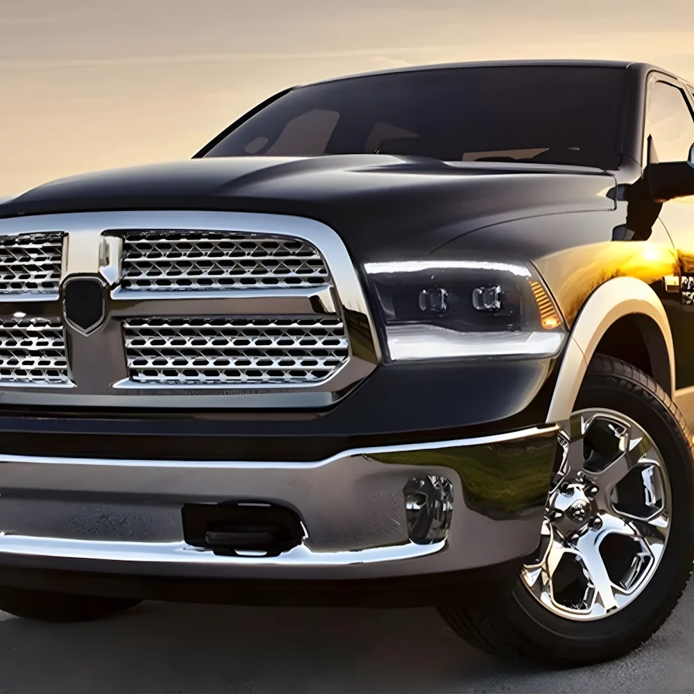 

For Dodge RAM 1500 2009-2018 Car Front Lamps Assembly Upgrade Auto Headlights Dynamic Dual Projector LED Lens Tool Accessories