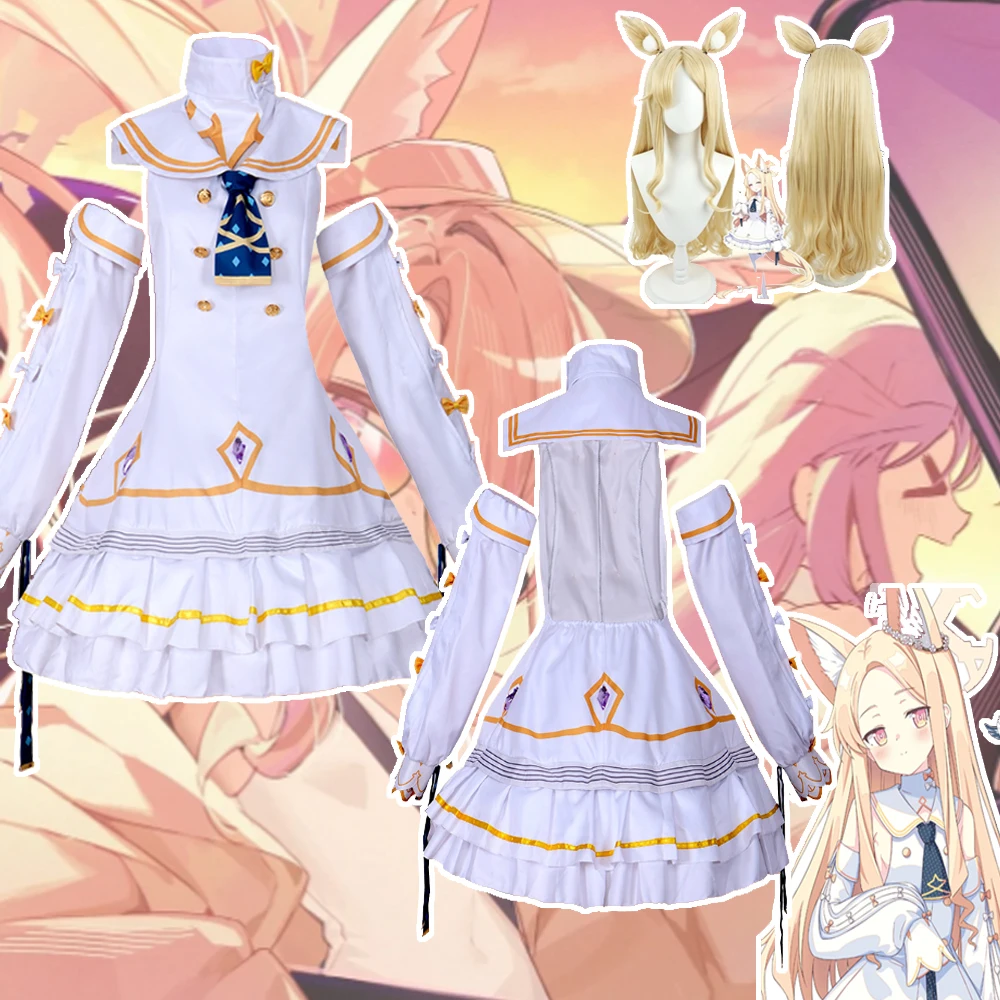 アニメキャラクター-ブルーアーカイブ-ユリゾノ・セイア-コスプレ衣装-女性用スケーター-エプロン-メイドドレス-ハロウィン-パフォーマンス-ステージ用衣装