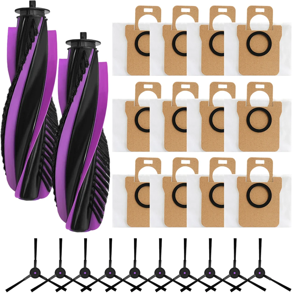 

Основная щетка, боковые щетки и мешки для пыли, комплект для робота-пылесоса JONR для P20 Pro, повышенная эффективность уборки