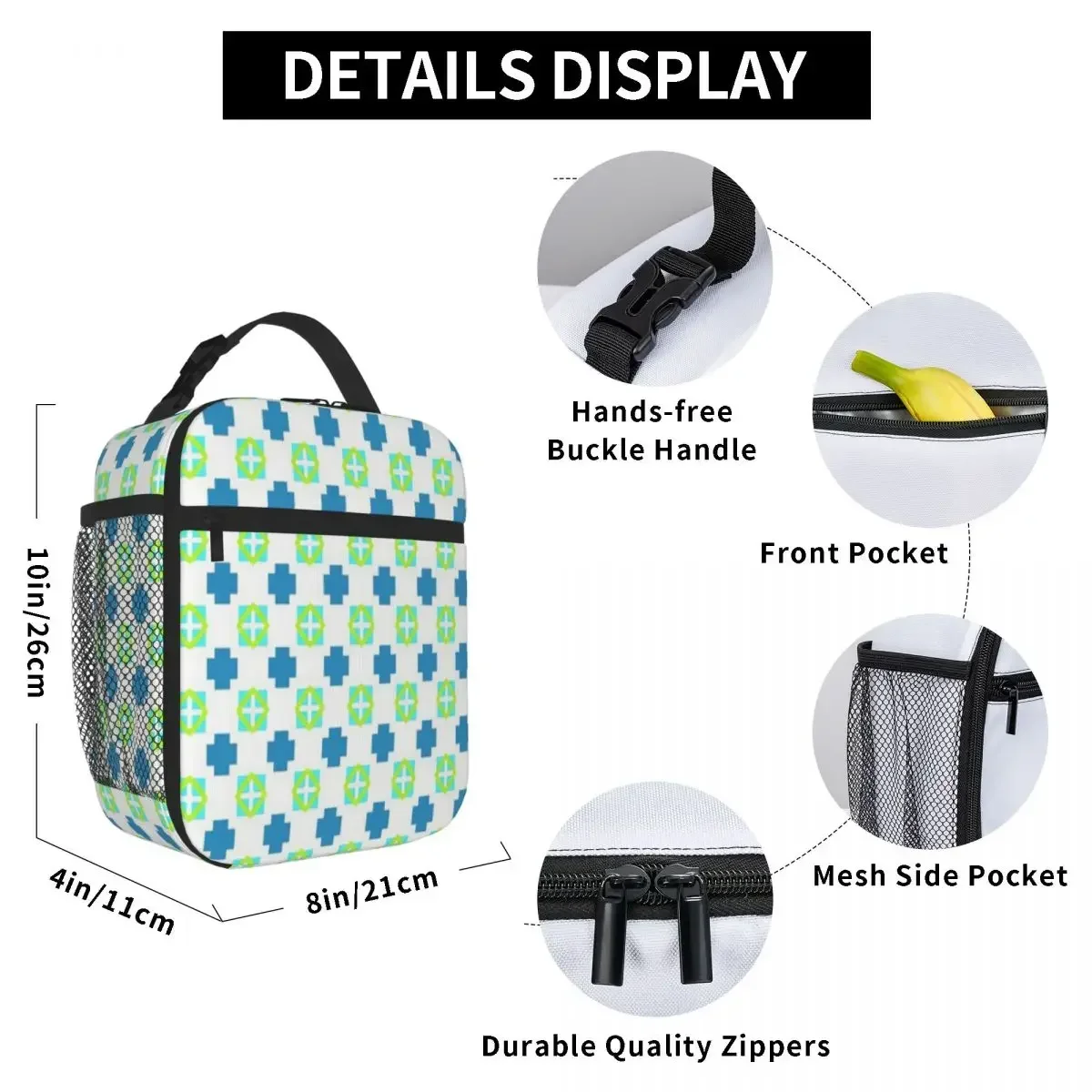 Hot Sale Snow Petals Parent Child Matching Insulated Snack Tote Office Picnic Break Adjustable Strap Lunch Bag