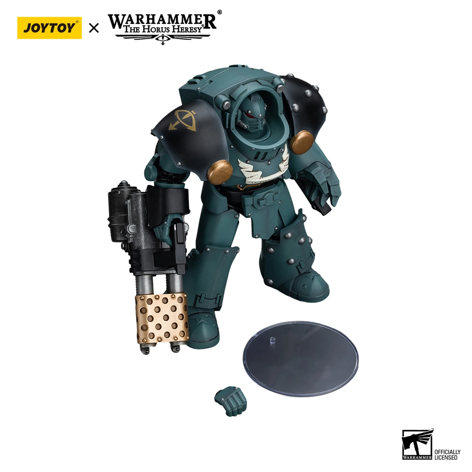 

JOYTOY Warhammer 40000 1/18 Action JT7288 Sons Of Horus Tartaros Terminator Squad Terminator With Heavy Flamer And Chainfist