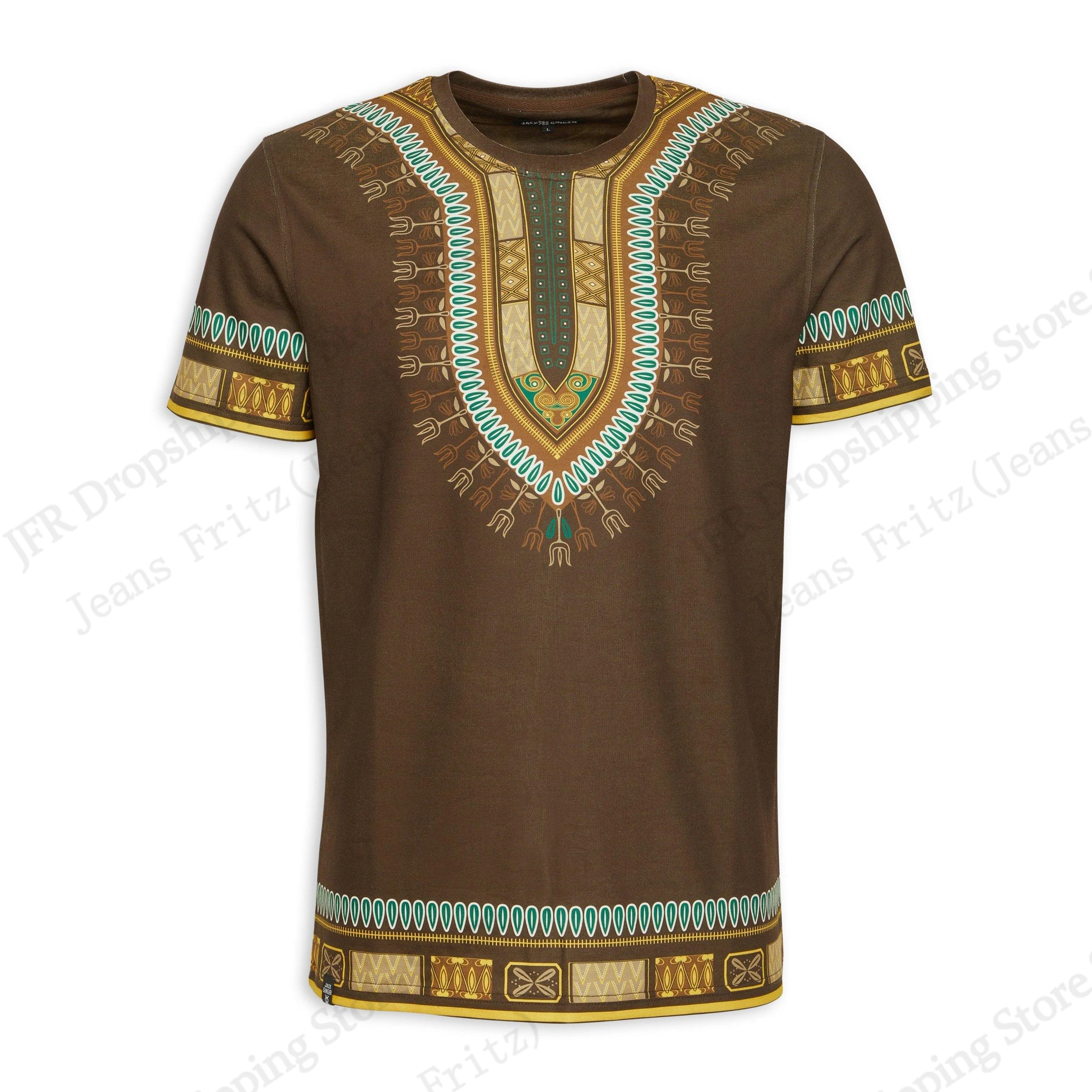 Dashiki Shirt Men - Ethnic National Festival Dashiki 3d Print