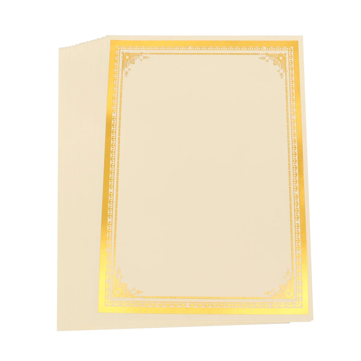 30PCS Award Diploma Paper Blank A4 Paper Diploma Diploma Paper for Graduation Ceremony Office School (250g Gold Foil)