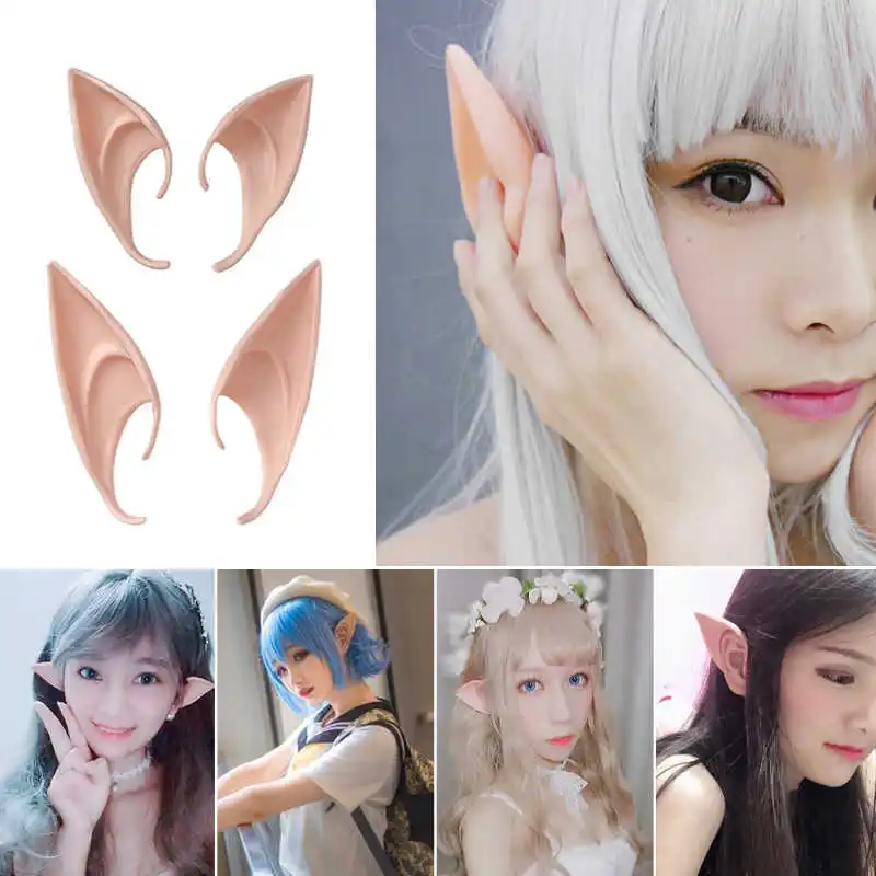 

Halloween elf ears cosplay headwear fake ears hair accessories matching accessories funny performance props