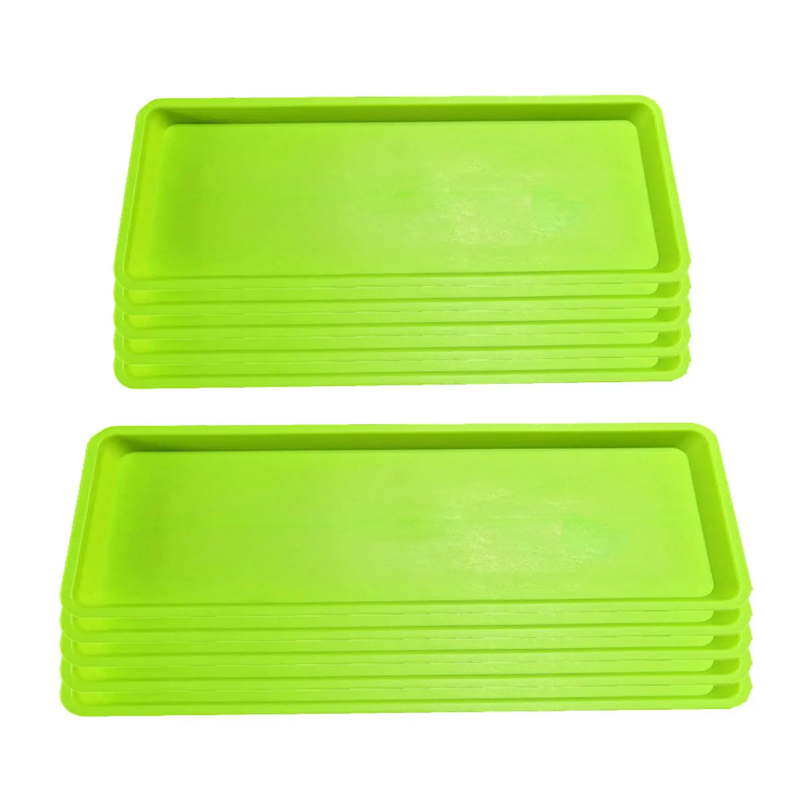 5 pièces soucoupes de plantes plateaux de plantes rectangulaires soucoupes de Pot de fleur plateaux de Pot de fleur pour jardin cour balcon cour intérieur extérieur