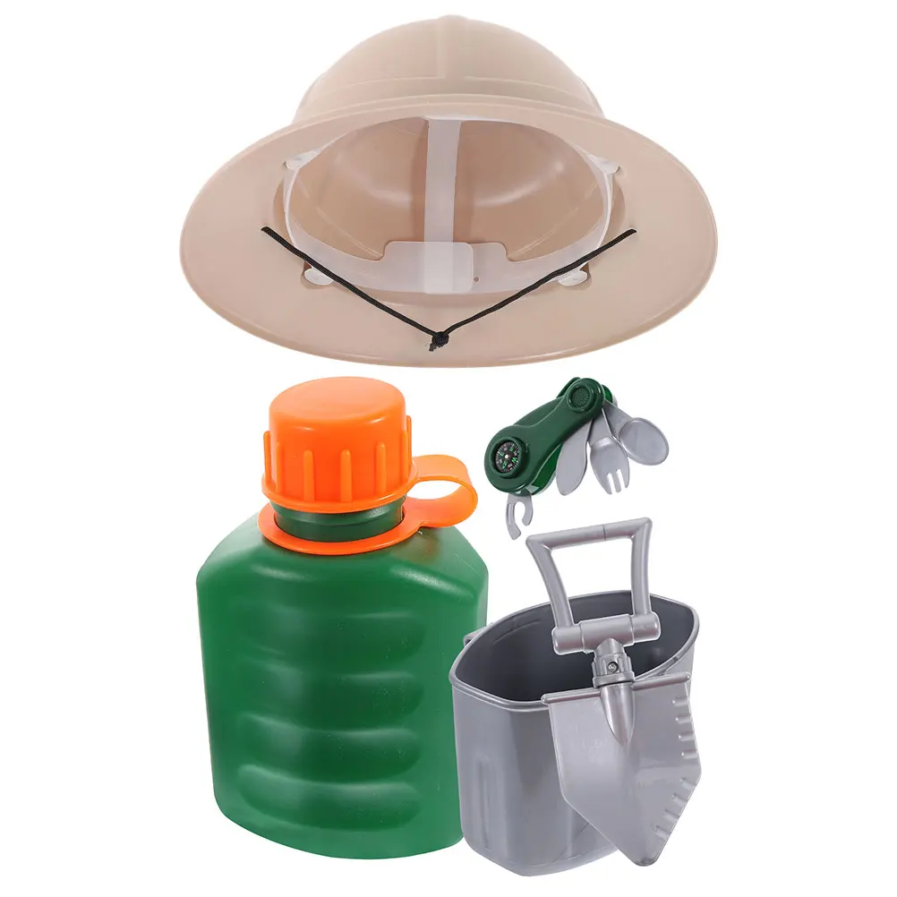 Kit d'explorateurs en plastique pour enfants, 3 pièces, accessoires, jouet de Camping, accessoires de Cosplay, thème de la Jungle, spectacle sur scène décoratif