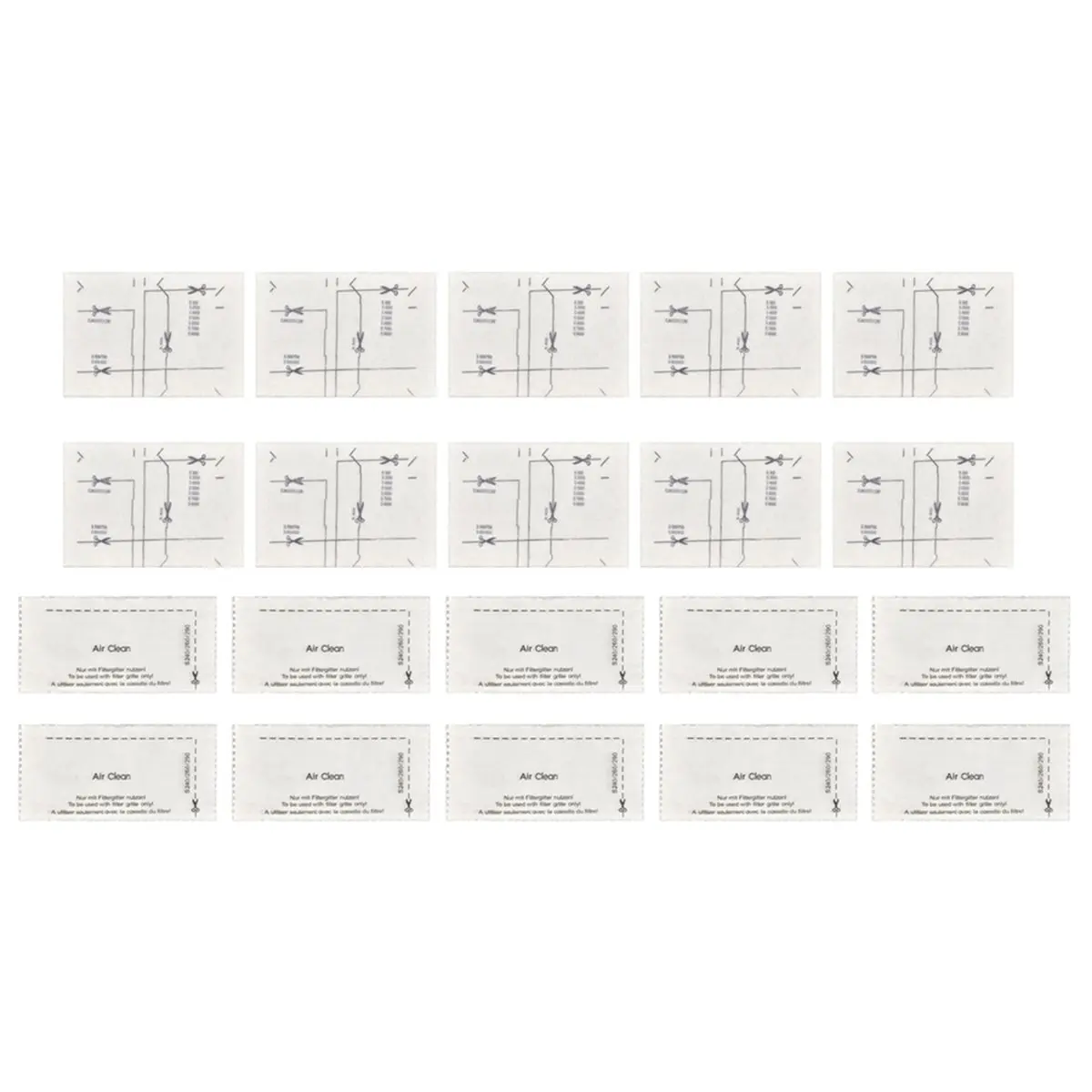 RECOMENDAR】20 Pcs Fit for Filters for Vacuum Replacement: 10 Air Clean Filter & 10 Pre Motor Filters